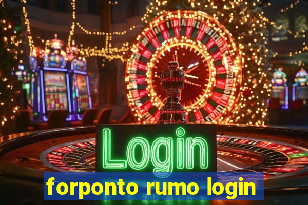 forponto rumo login